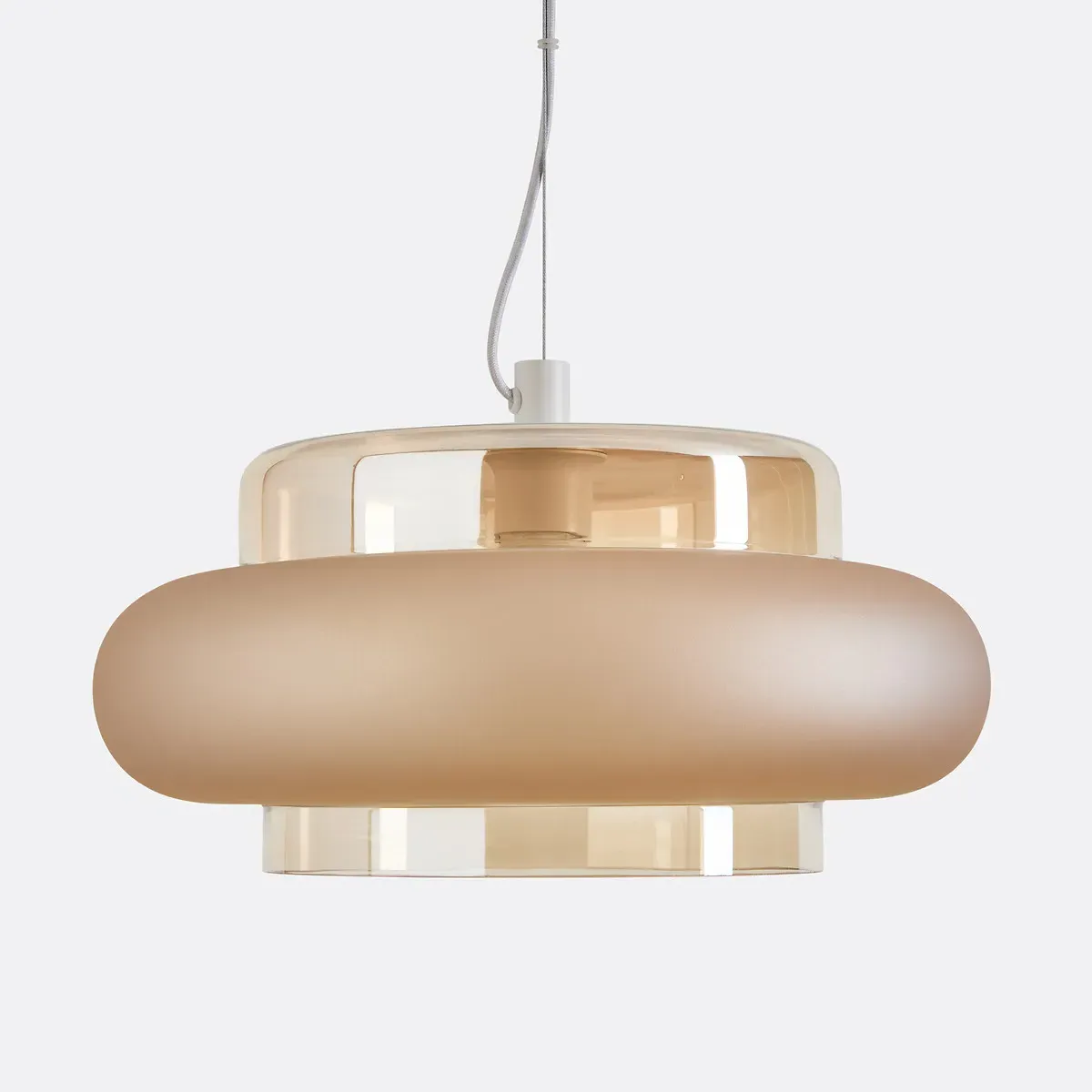 Triana Round Ceiling Light - Amber, Glass product