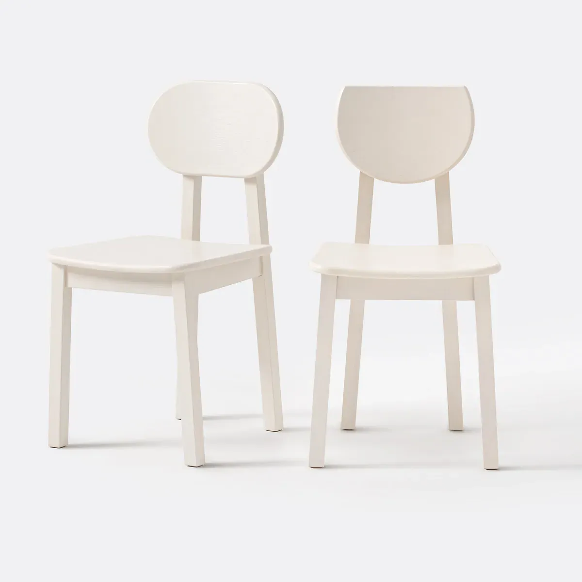 Tribal Set of 2 Dining Chairs - Off-White, Ash product