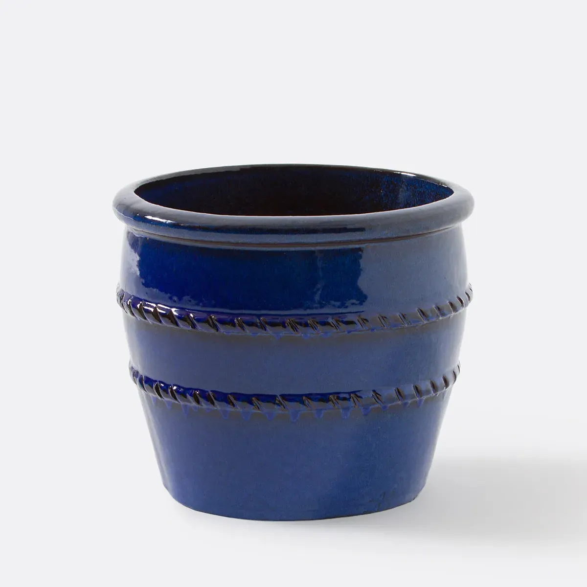 Trina Plant Pot Holder - Blue, Terracotta product