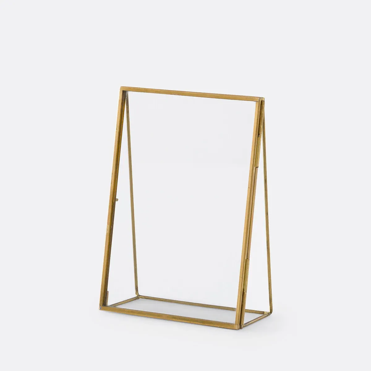 Uyova Freestanding Metal Photo Frame - Brass, Glass product