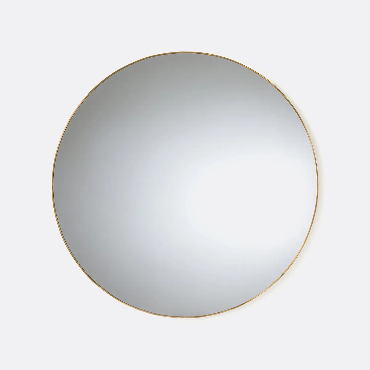 Uyova Round Wall Mirror - Brass, Steel product