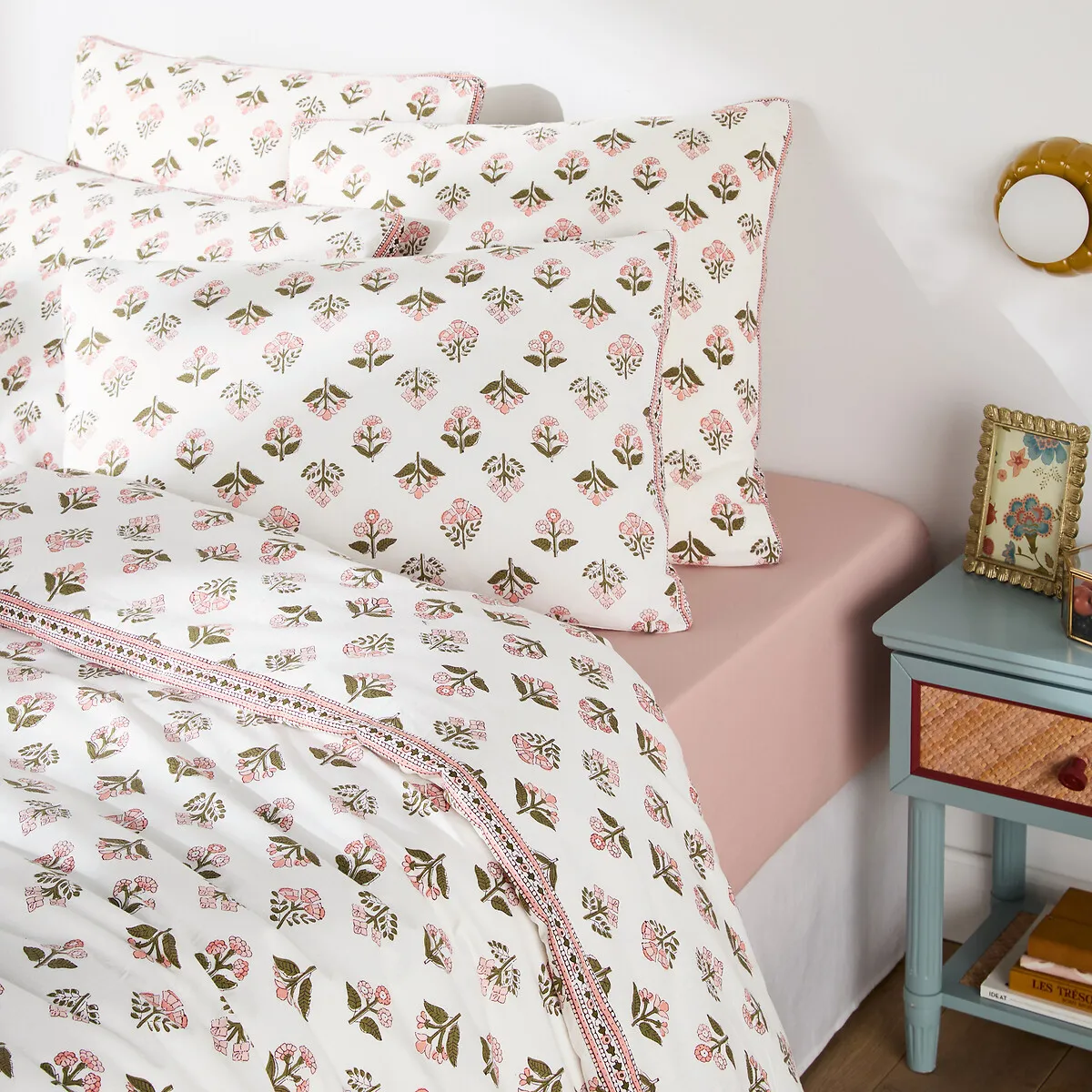 Vandi Floral Print Duvet Cover - Ecru, Washed Cotton product