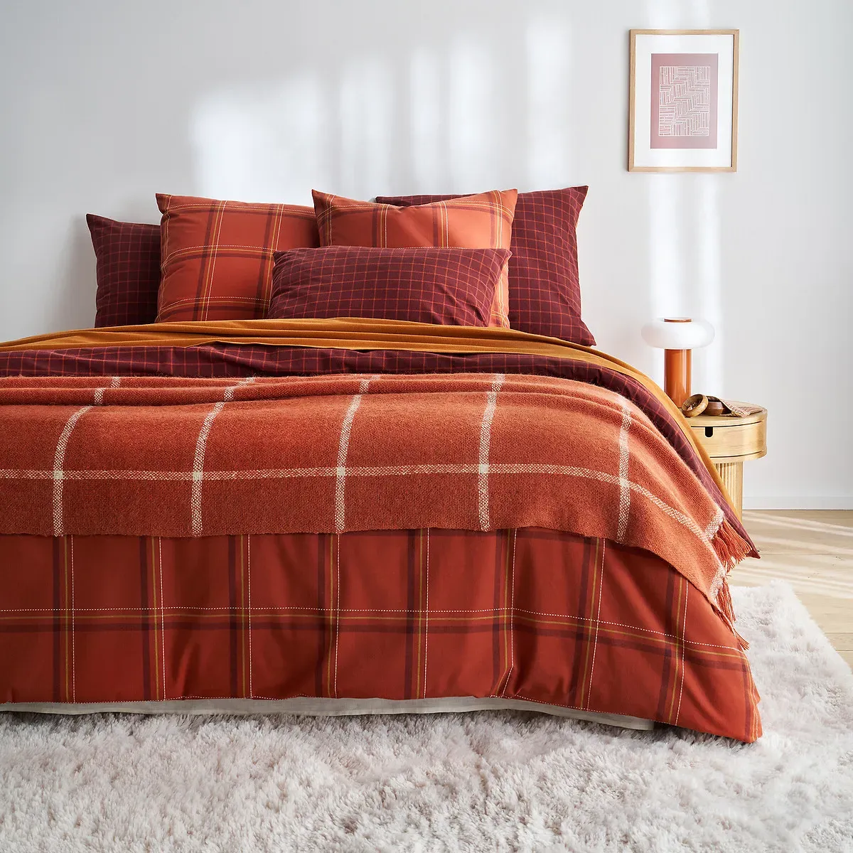 Varna Checked Duvet Cover - Brushed Cotton alternate view