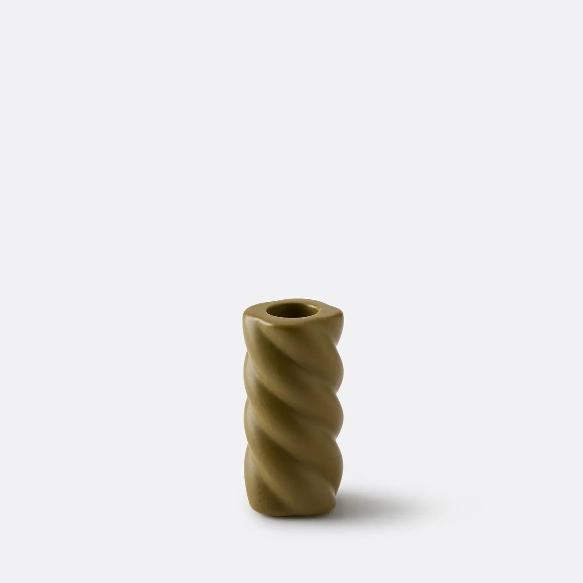 Vavy Twisted Ceramic Candle Holder H9cm - Bronze product