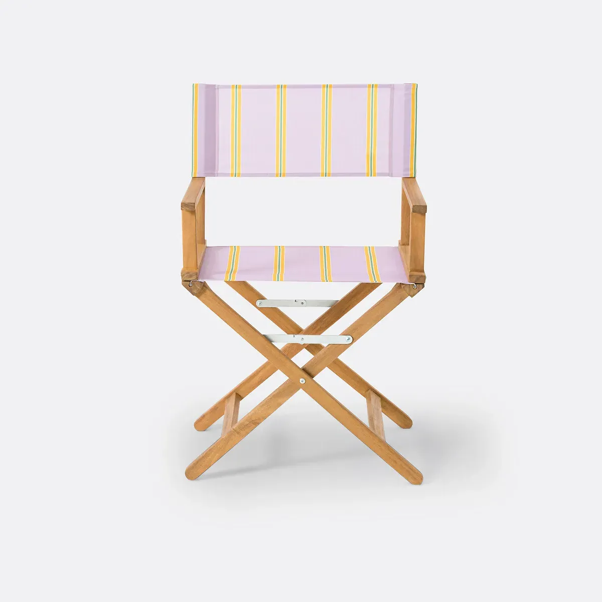 Veniza Folding Director's Chair - Purple Stripes, Acacia alternate view