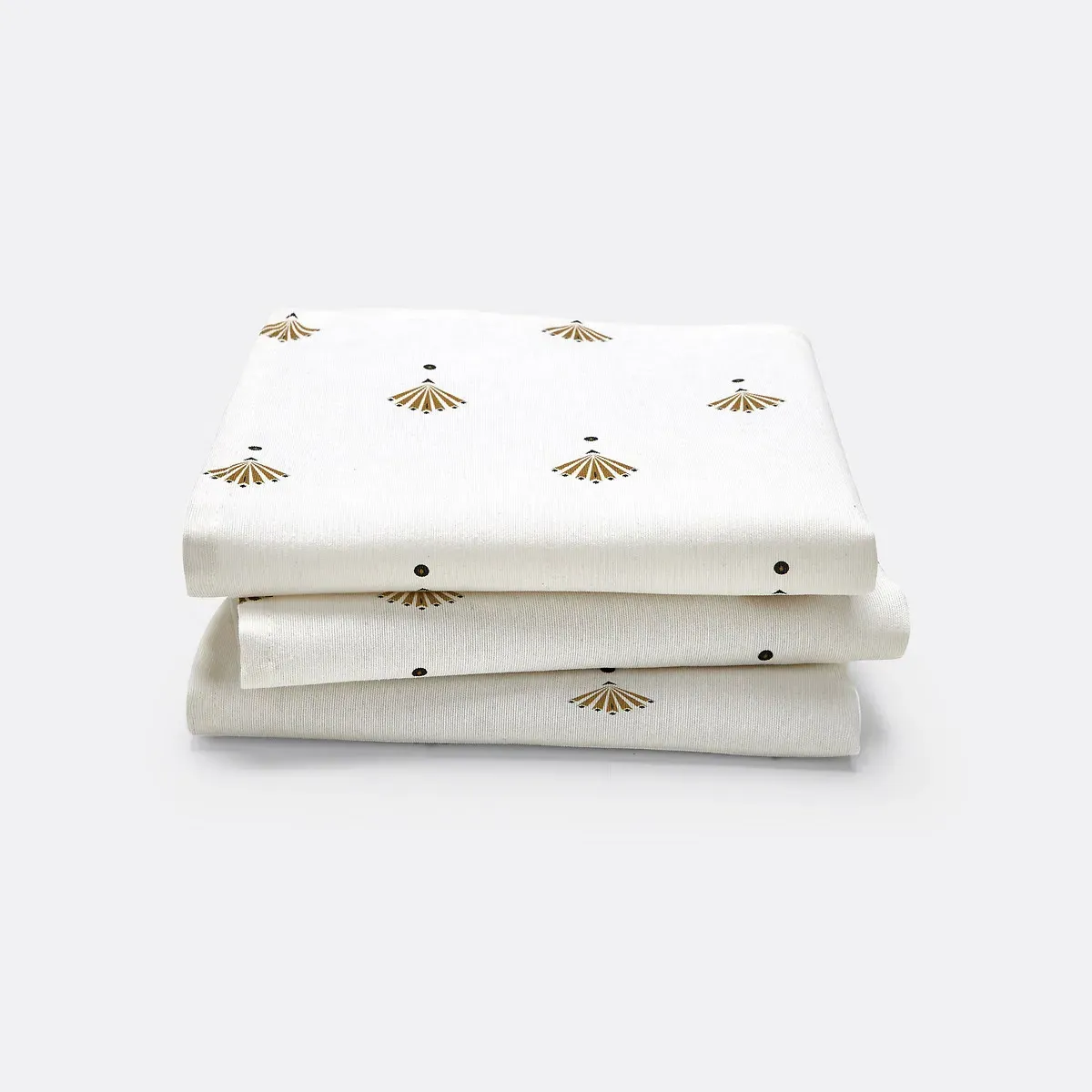 Éventail Table Napkins Set of 3 - White, Cotton Blend product