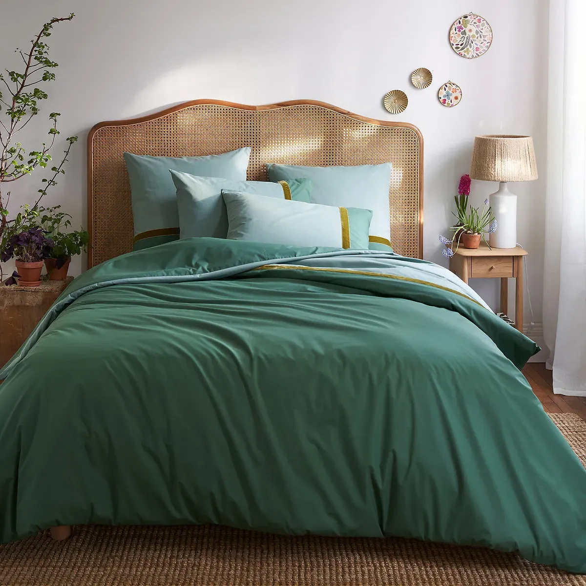Vialla Rattan Cane Headboard - Oak alternate view