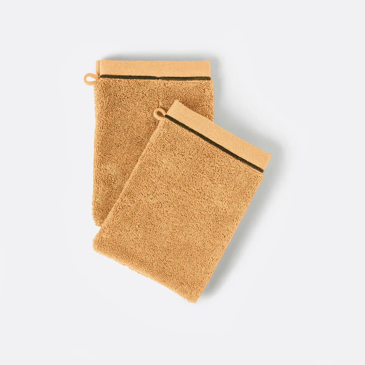 Victor Washcloths Set of 2 - Sand, Combed Cotton product