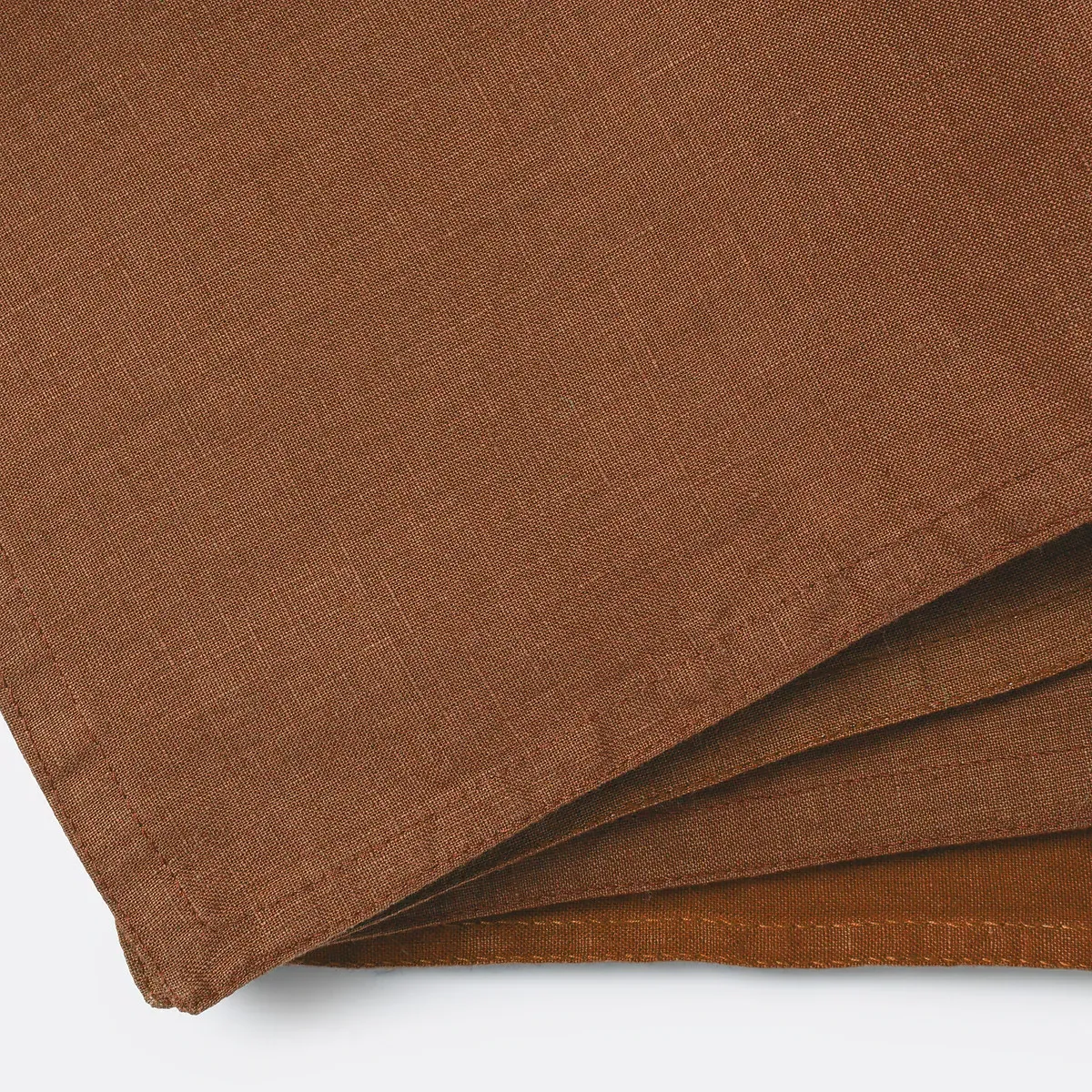Victorine Set of 4 Linen Napkins - Bark alternate view