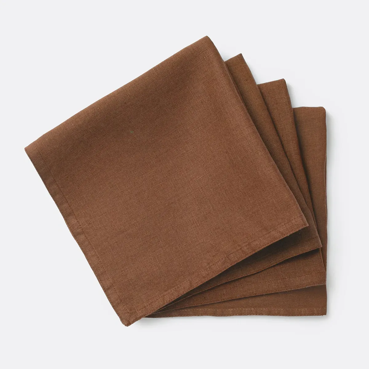 Victorine Set of 4 Linen Napkins - Bark product