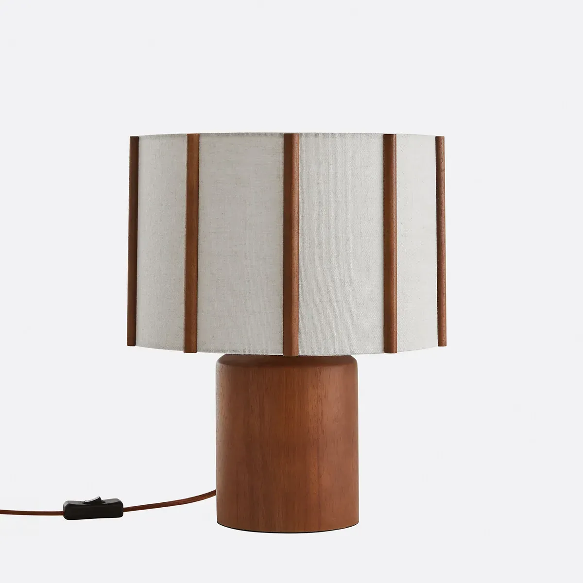 Vintela Table Lamp - Brown, Linen product