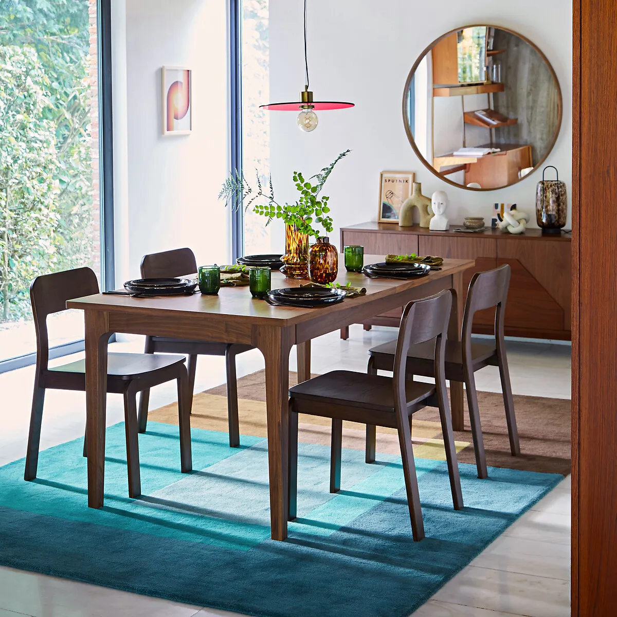 Vintele Extendable 6-10 Seater Dining Table - Walnut alternate view
