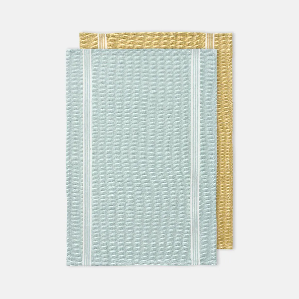 Virgile Set of 2 Waffle Cotton Tea Towels - Absinthe, Celadon product