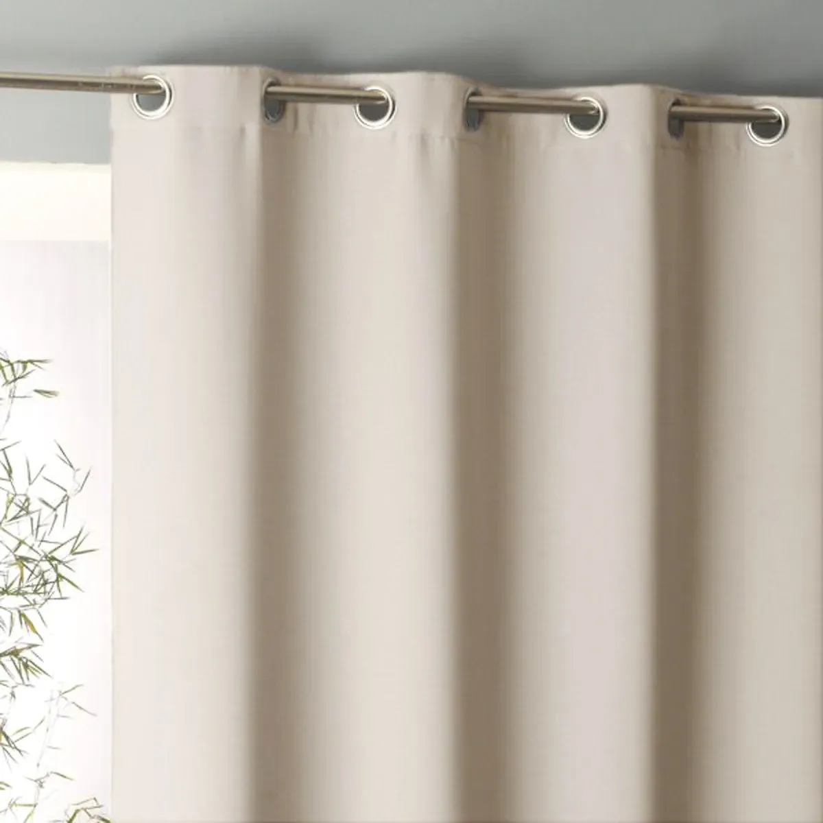 Voda Extra Wide Blackout Curtain - Ecru, Polyester alternate view