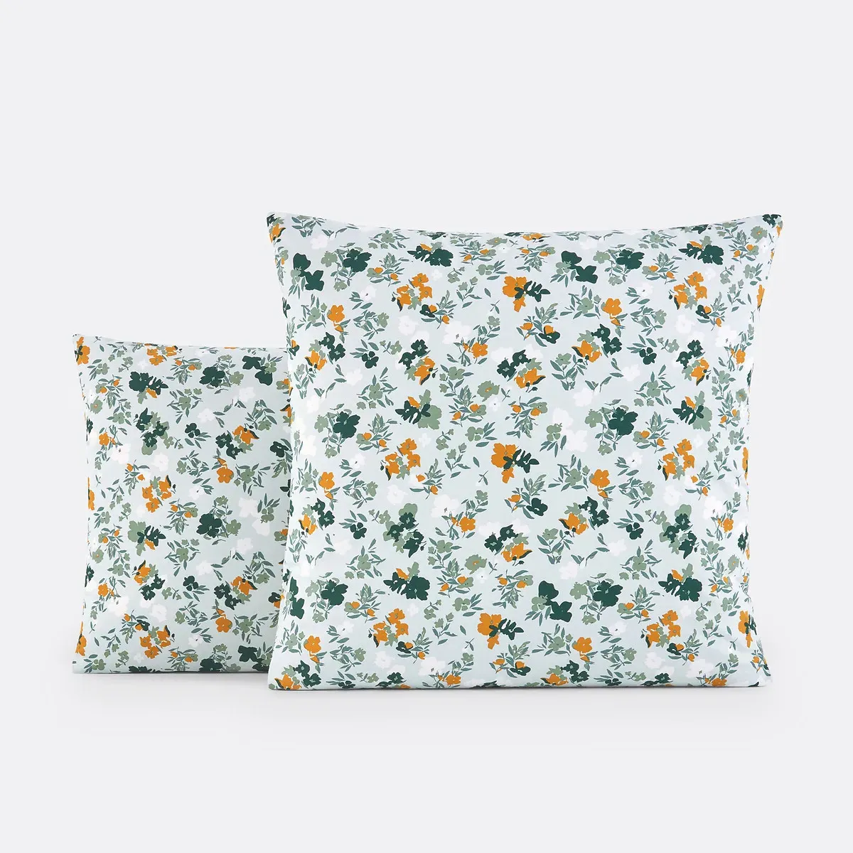 Voladores Floral Pillowcase - Green Print, Cotton Percale product