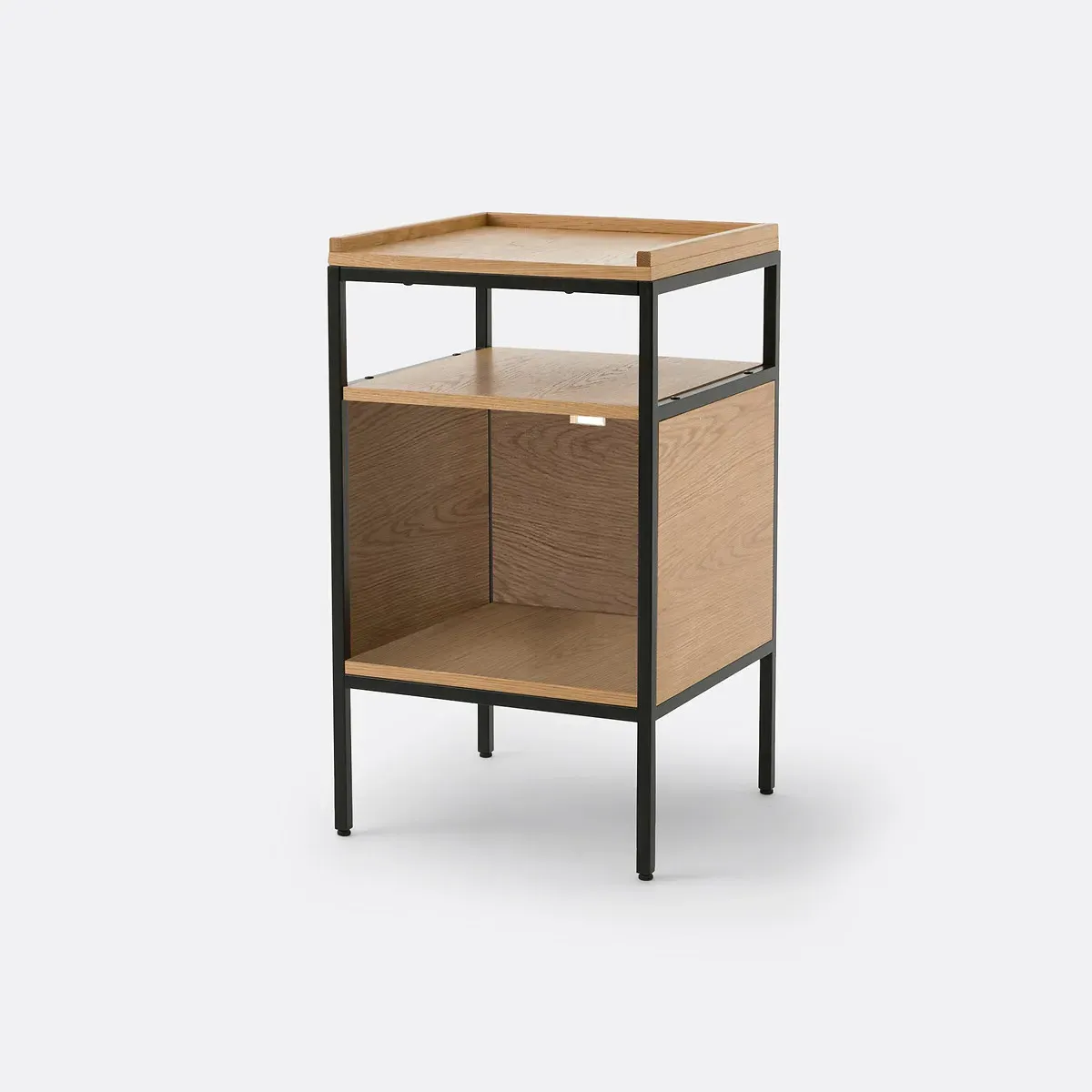 Volga Vinyl Record Cabinet - Oak, Steel product