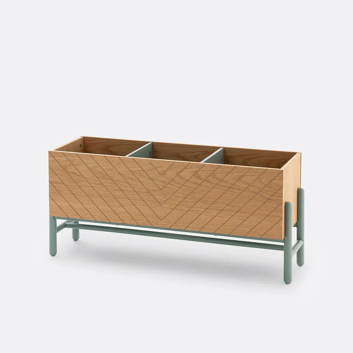 Waldo Open Book Storage Unit - Oak, MDF alternate view