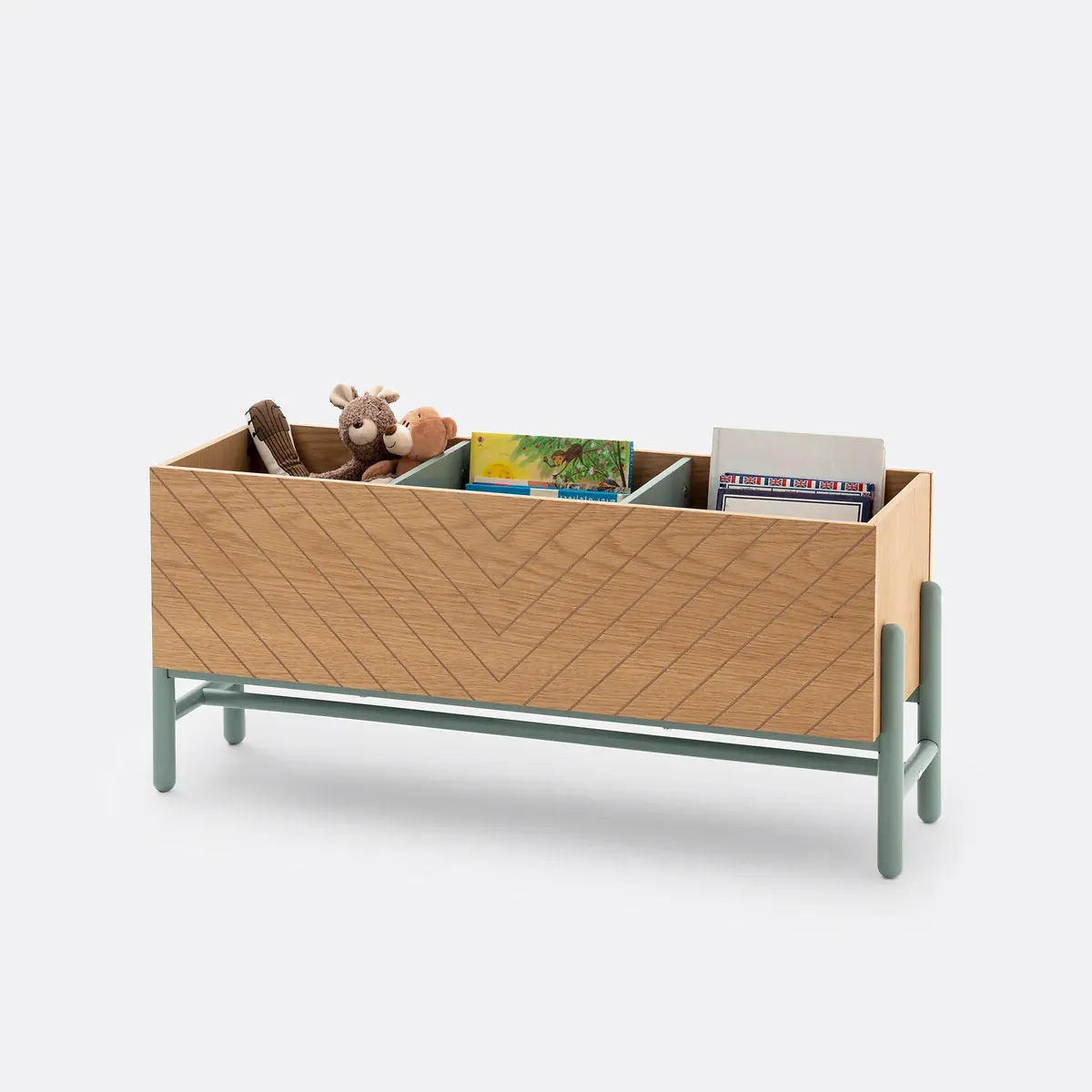 Waldo Open Book Storage Unit - Oak, MDF product