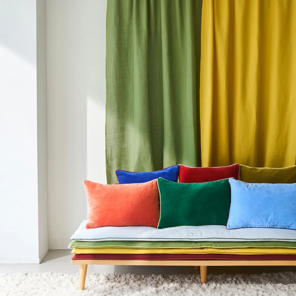 Warna curtain Panel - Mustard, Cotton Linen alternate view