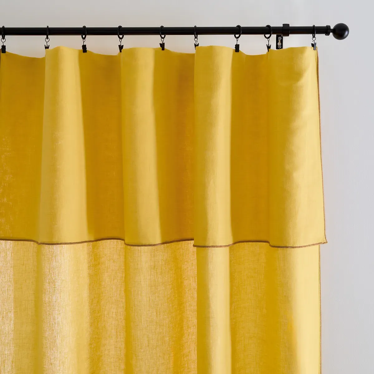 Warna curtain Panel - Mustard, Cotton Linen product