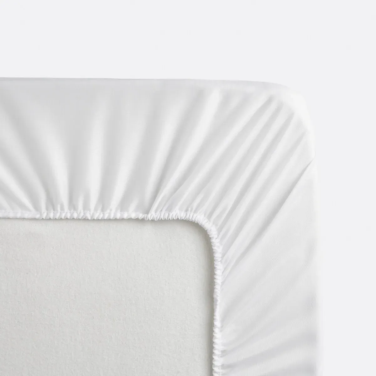 Waterproof Microfibre Mattress Protector - White alternate view