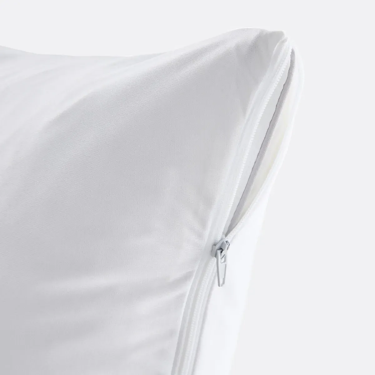 Waterproof Polyester Jersey Pillow Protector - White alternate view