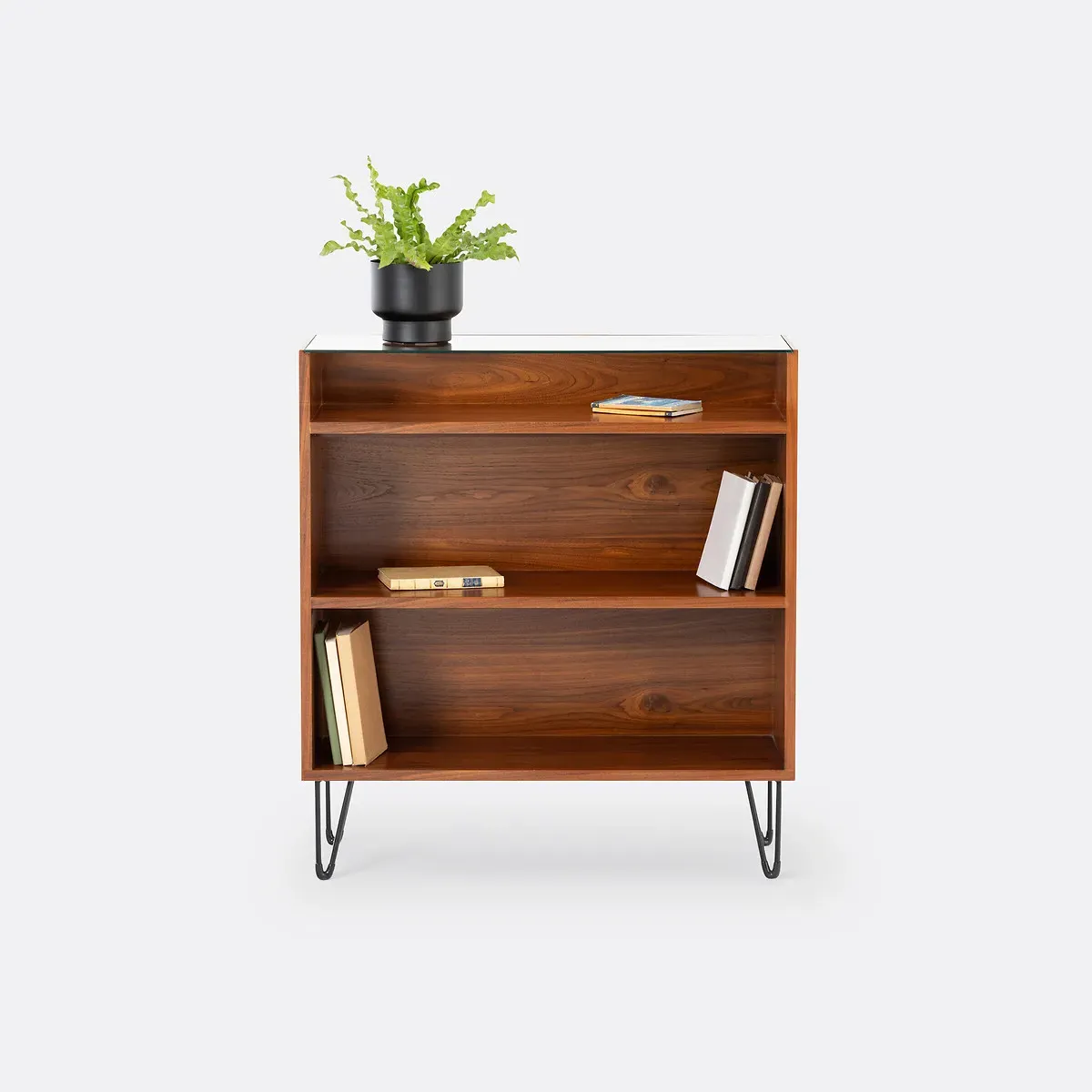 Watford Console Table with Shelving - Walnut, MDF product