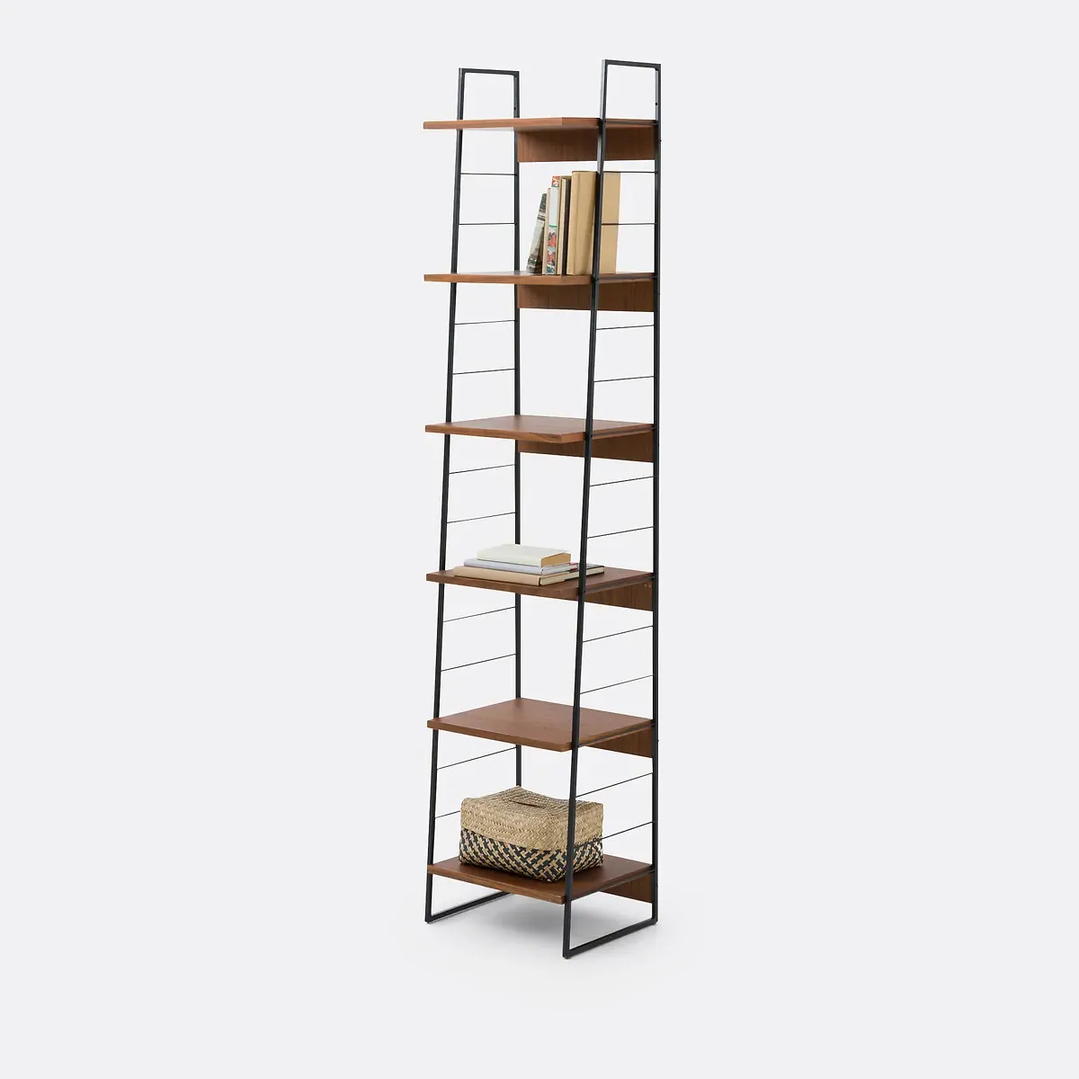 Watford Ladder Bookcase - Walnut, Steel product