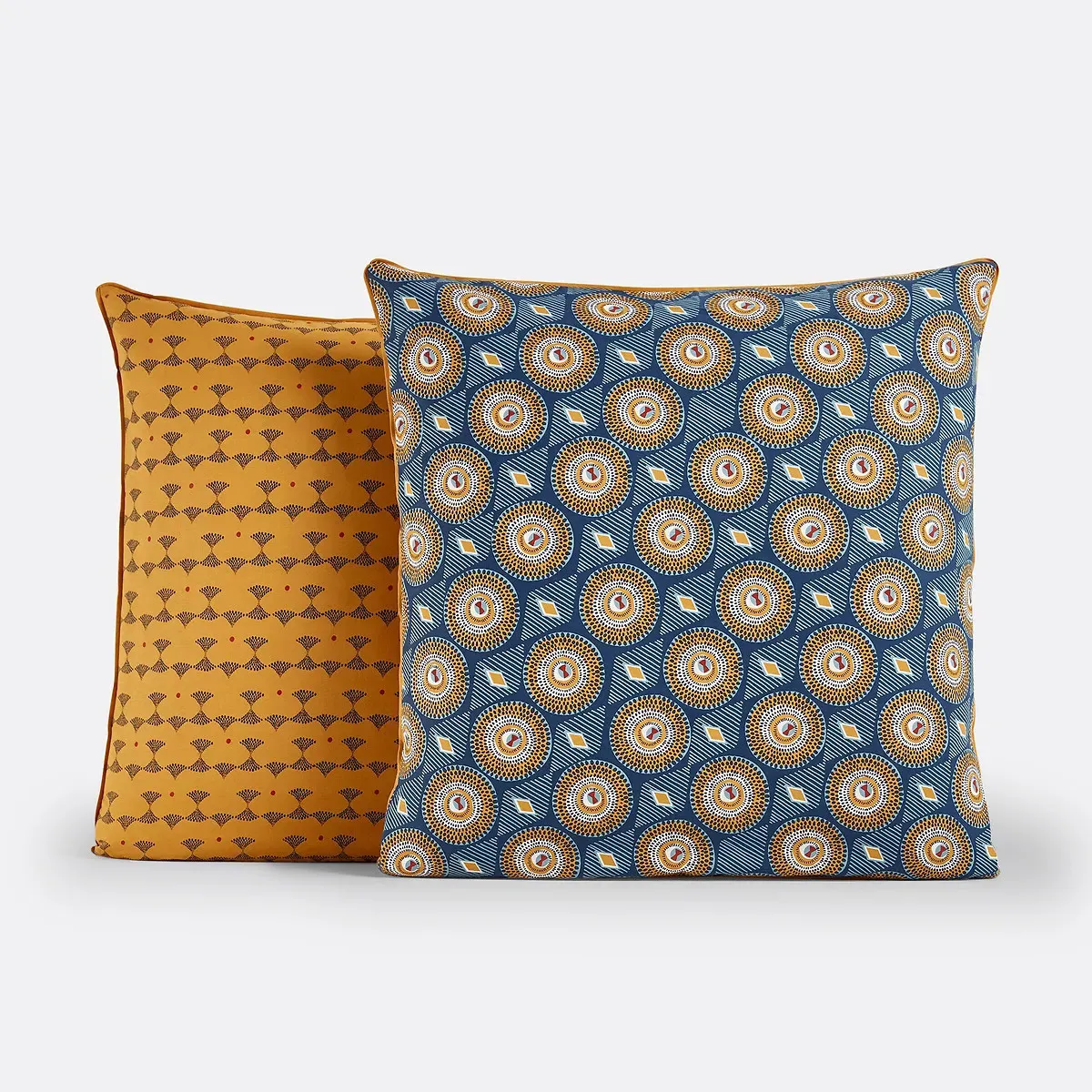 Wax Cotton Pillowcase - Blue, Cotton alternate view