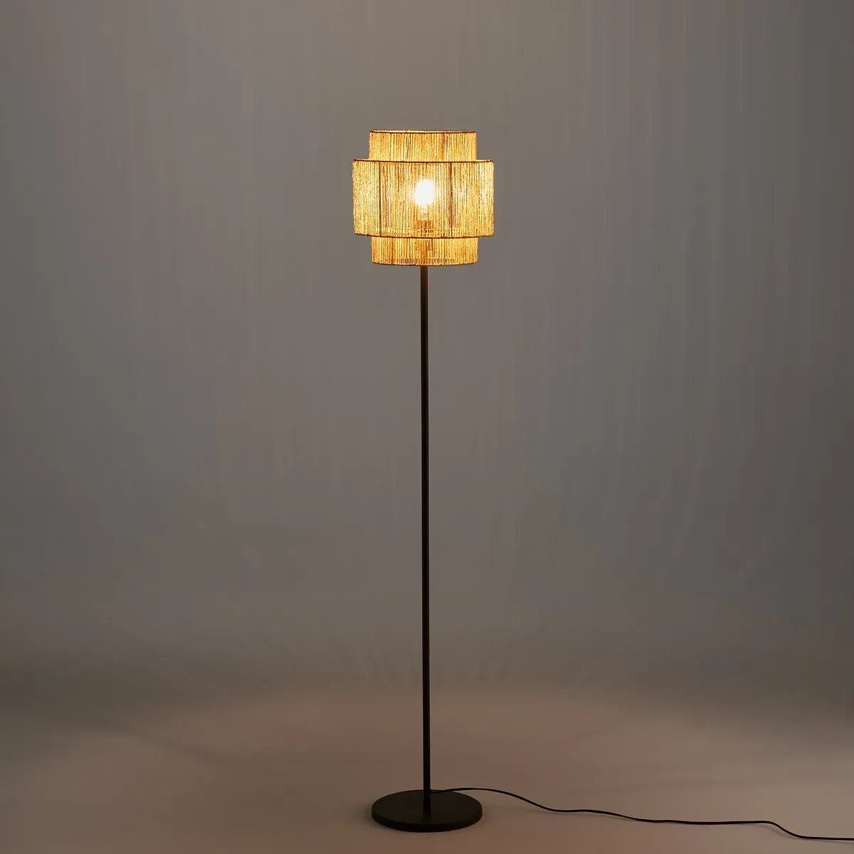 Yaku Floor Lamp - Natural, Hemp alternate view