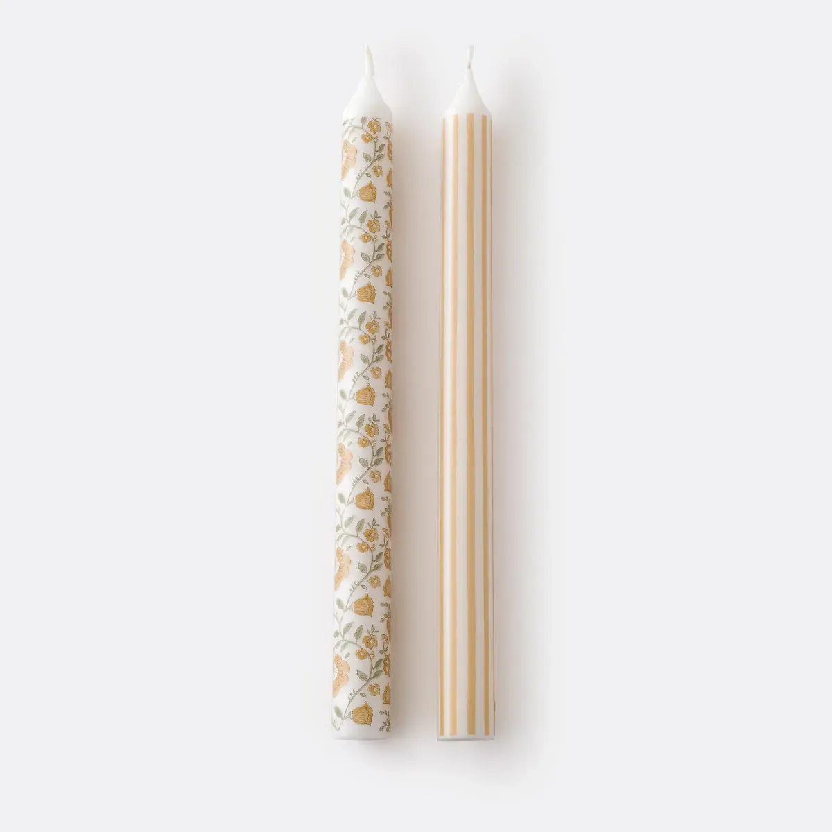 Yassia Printed Candles Set of 2 - Yellow product