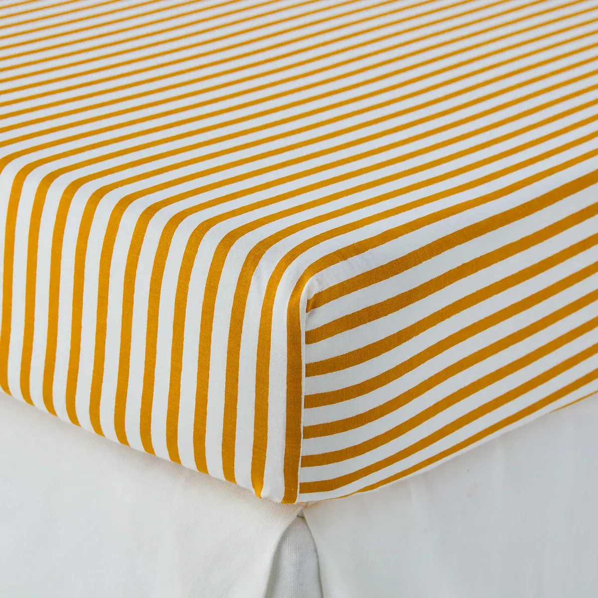 Yassia Single Fitted Sheet - Printed, Washed Cotton alternate view