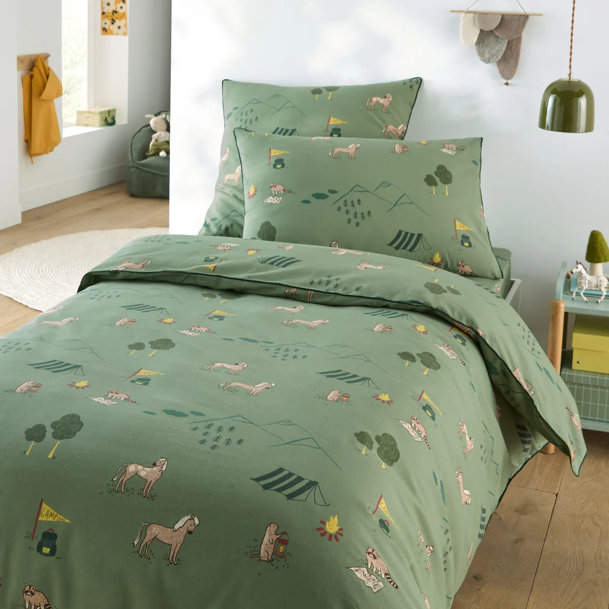 Yosemite Camp Animal Print Pillowcase - Cotton alternate view