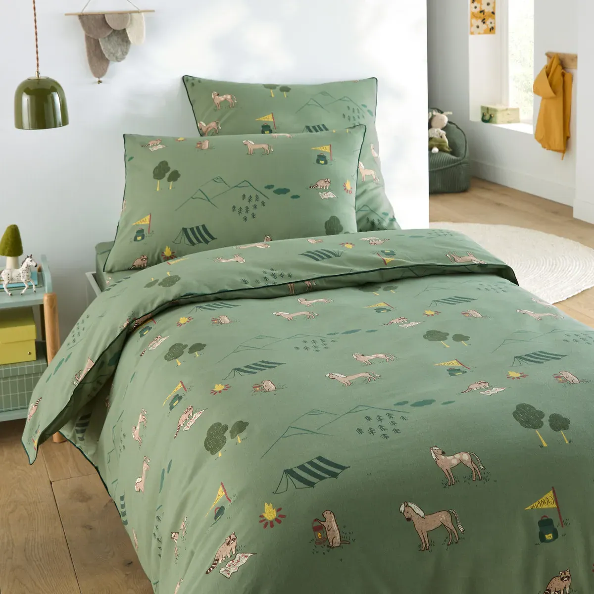 Yosemite Camp Double Duvet Cover - Printed, Cotton alternate view
