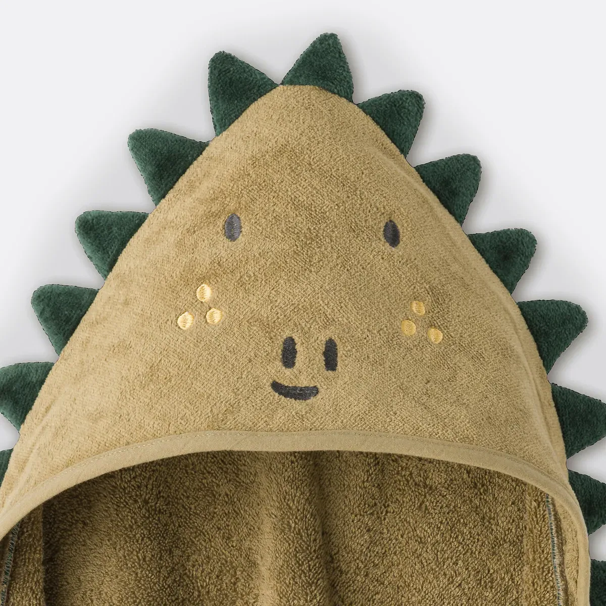 Zabou Crocodile Baby Bath Cape - Bronze, Organic Cotton alternate view