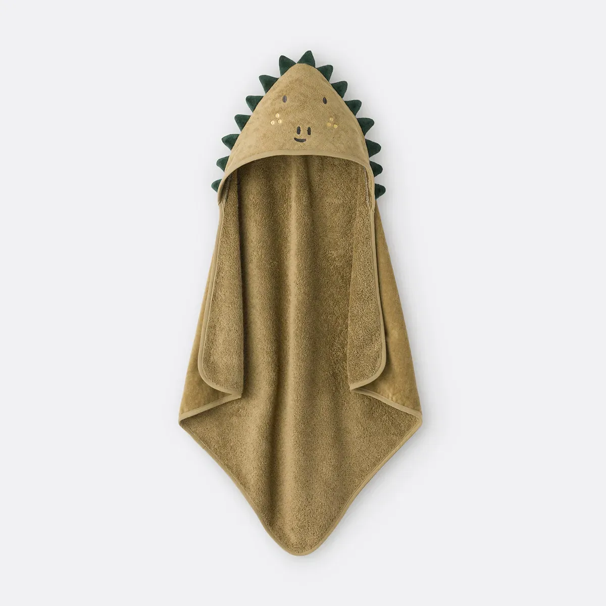 Zabou Crocodile Baby Bath Cape - Bronze, Organic Cotton product