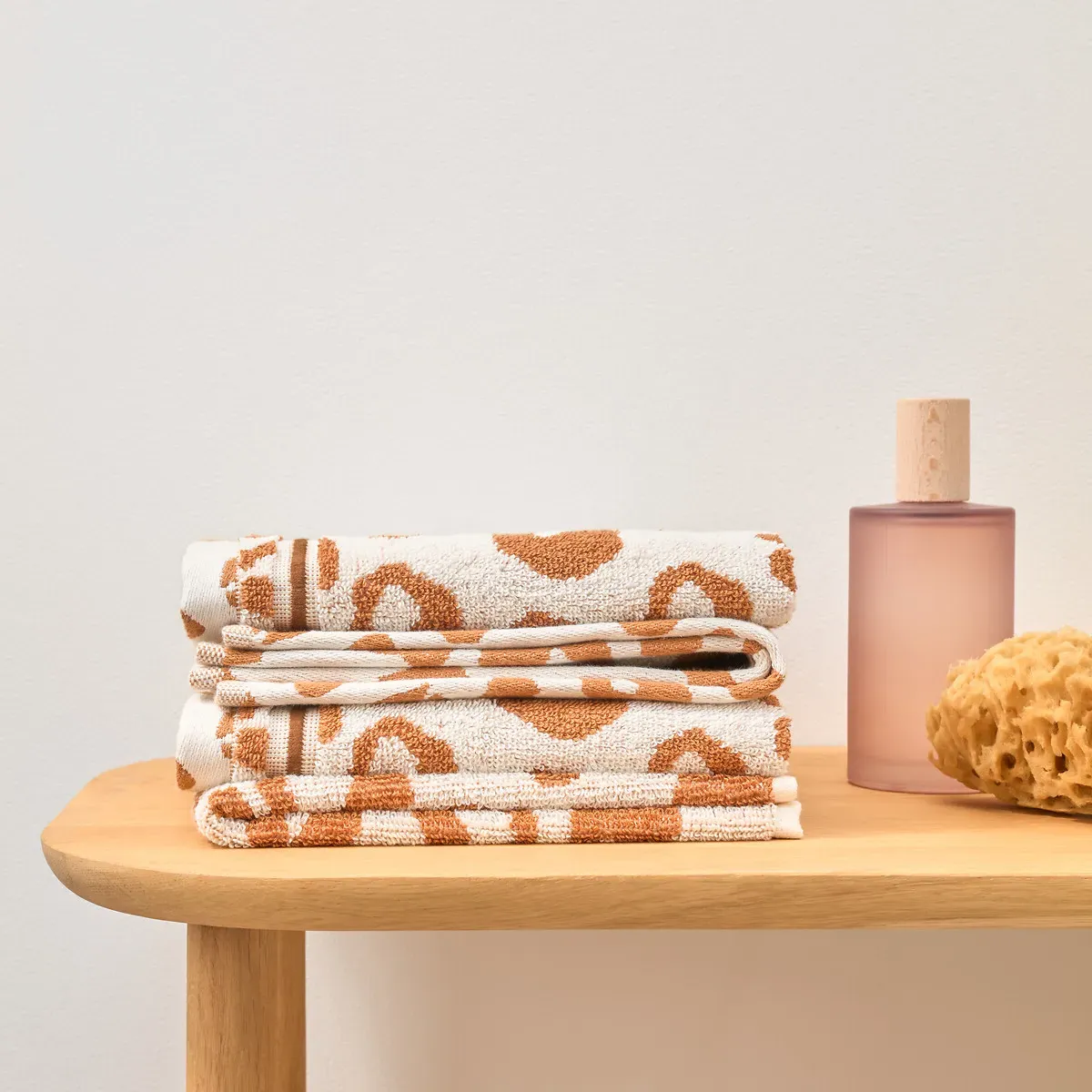 Zani Set of 4 Guest Towels - Leopard Print, Cotton alternate view