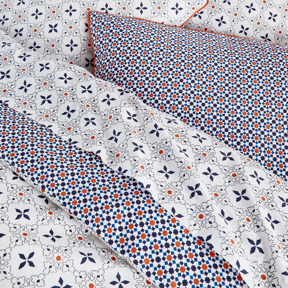 Zehia Tiled Duvet Cover - Cotton alternate view