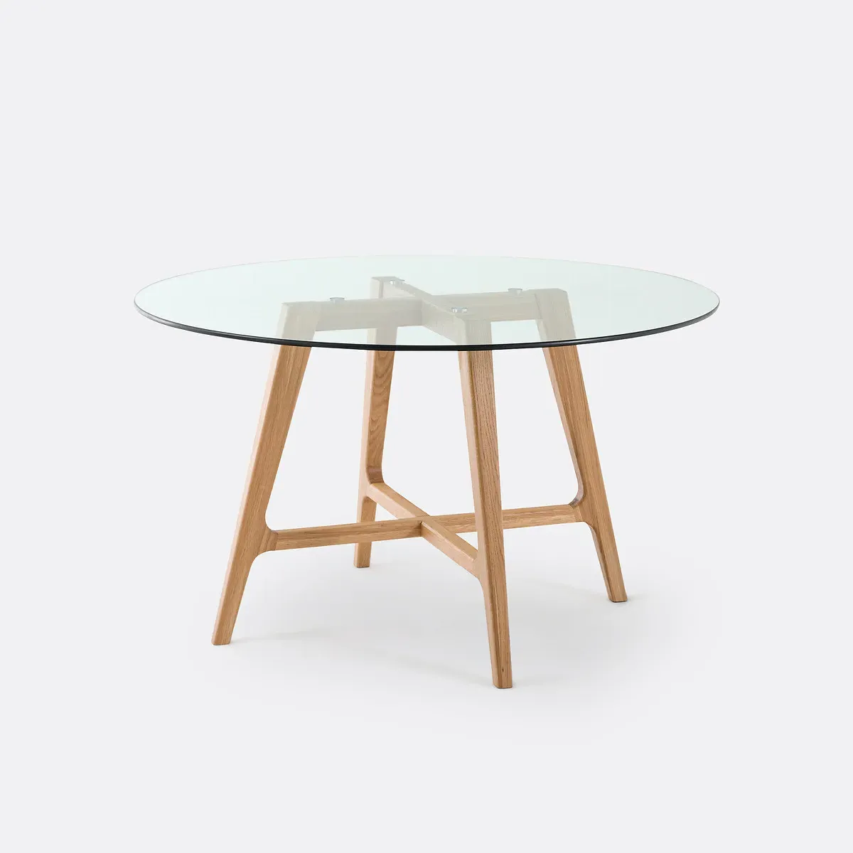 Zoleta Round Dining Table (Seats 4-6) - Oak, Glass product
