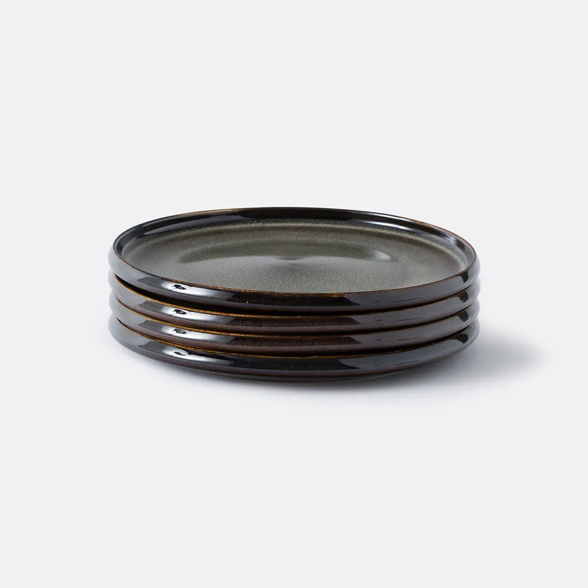Zuka Set of 4 Dessert Plates - Brown, Stoneware product