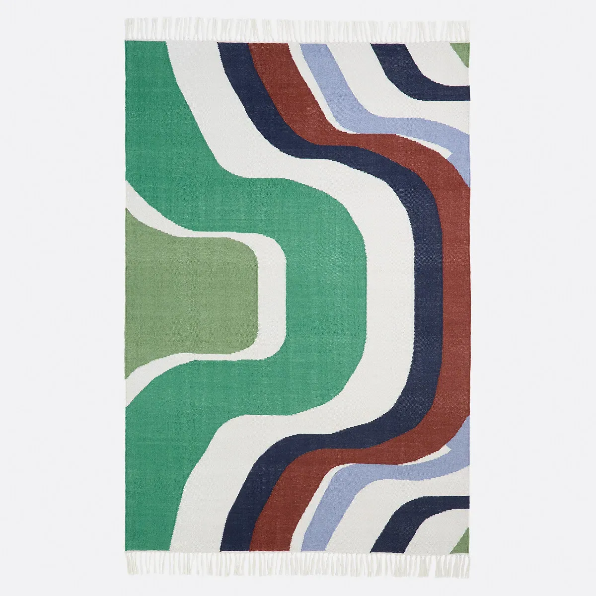 Mapoésie Indoor/Outdoor Rug - Green, Recycled Polyester alternate view