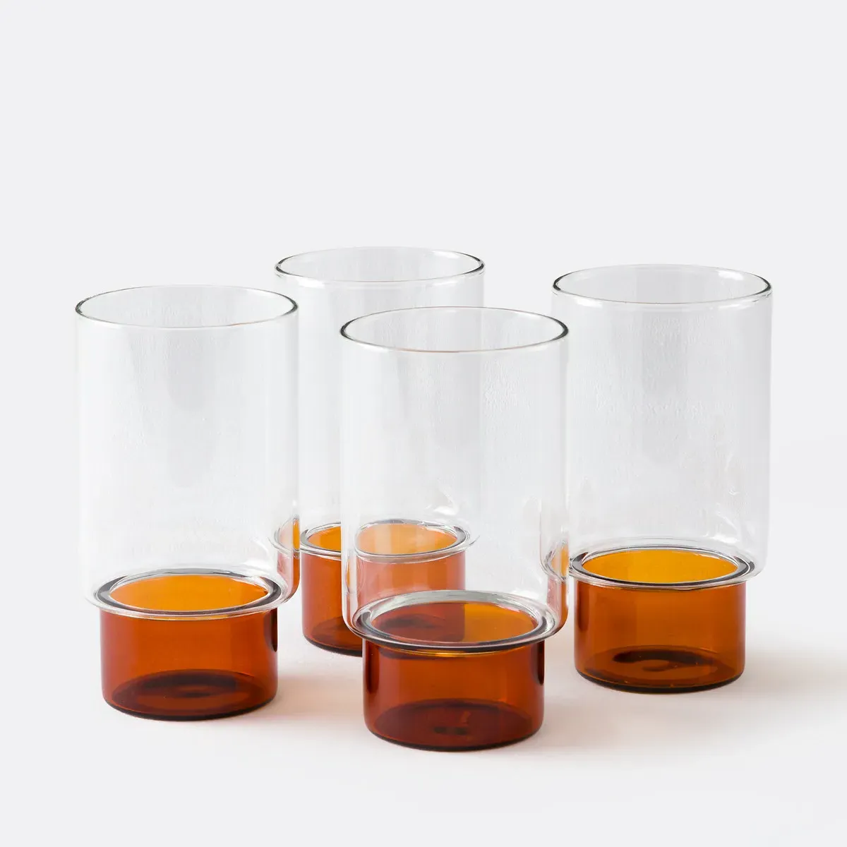 Set of 4 Borosilicate Glasses - Amber product