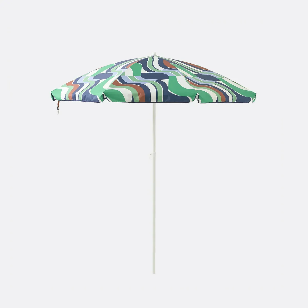 Songe Vert Graphic Print Parasol - Green, Polyester product