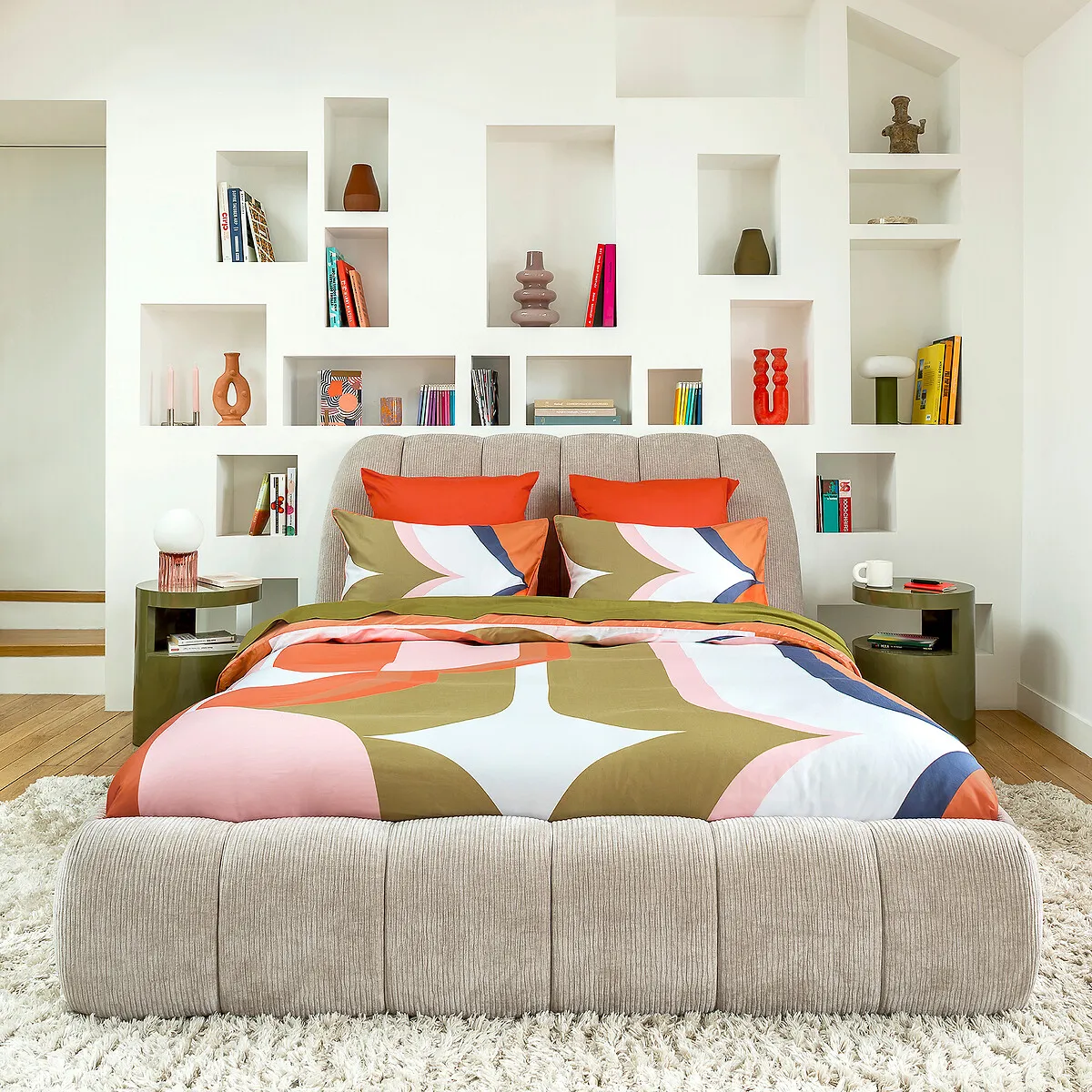 Wonder Cotton Satin Duvet Cover - Printed alternate view