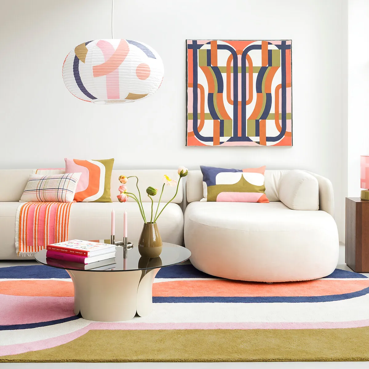 Wonder Square Cushion Cover - Pink, Cotton alternate view