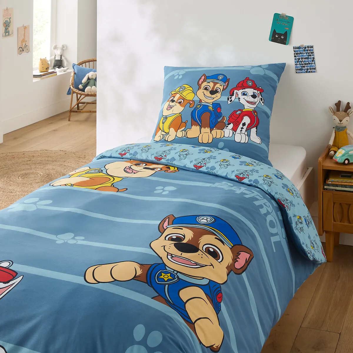 Paw Patrol Duvet Cover Set - Blue, Cotton alternate view