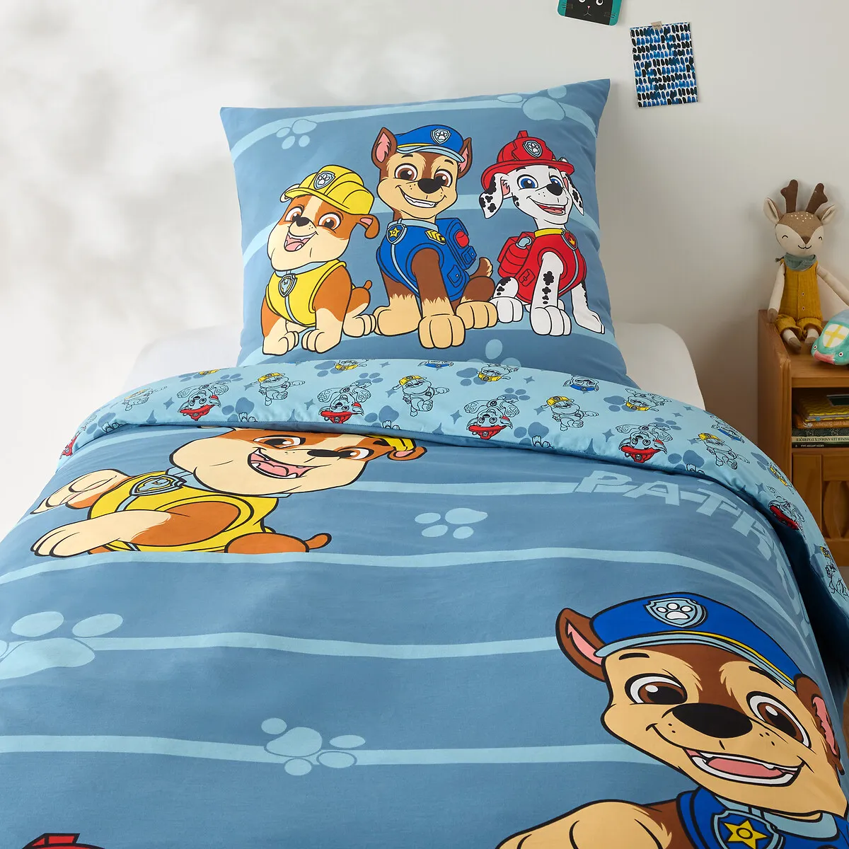 Paw Patrol Duvet Cover Set - Blue, Cotton product