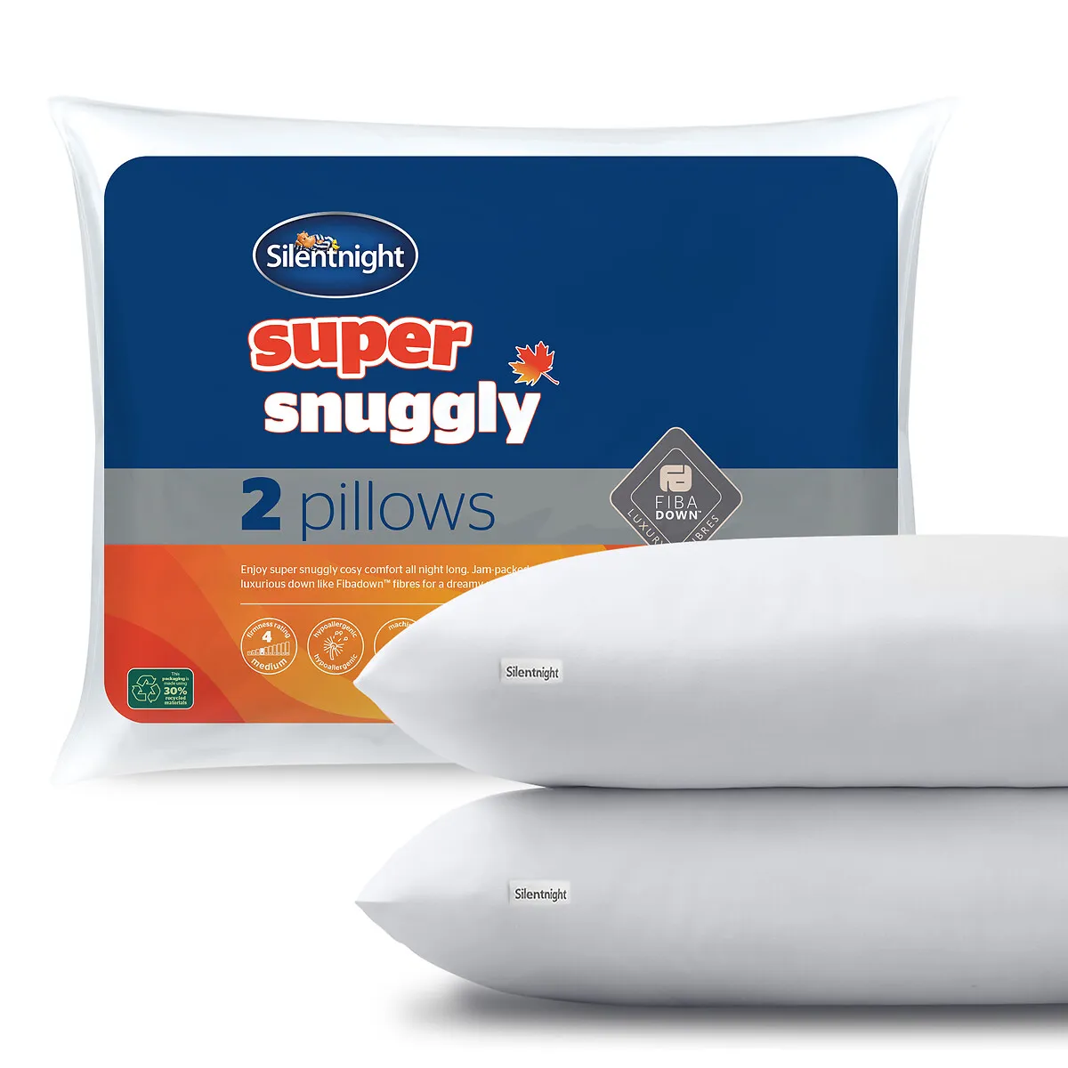 Silentnight Fibadown Pillow Pair - White product