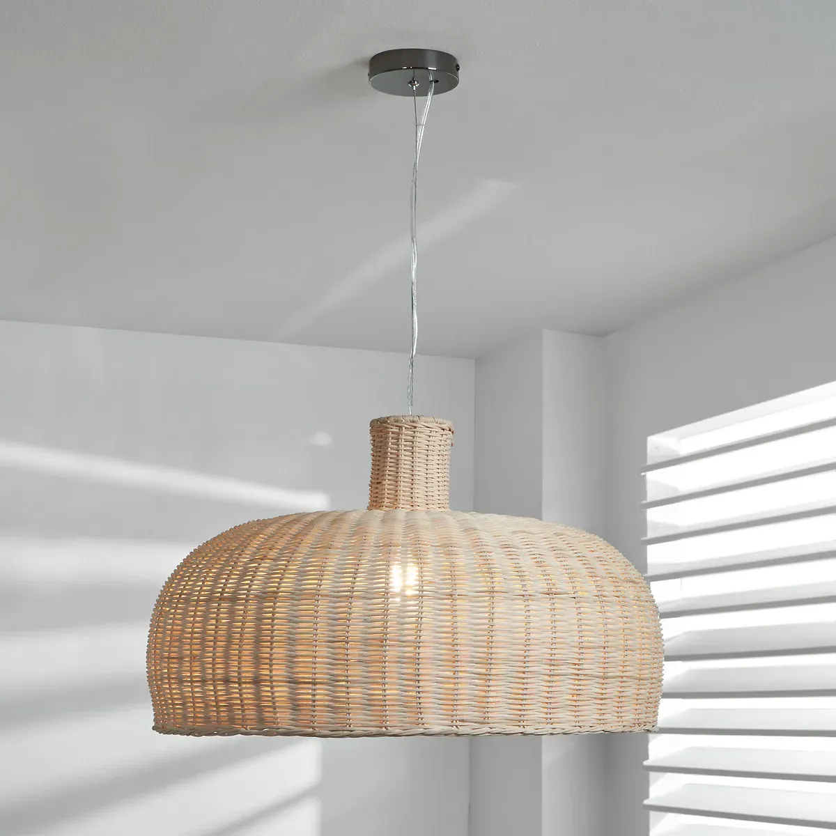 Callwell Rattan Dome Easy-Fit Pendant Shade - Natural product