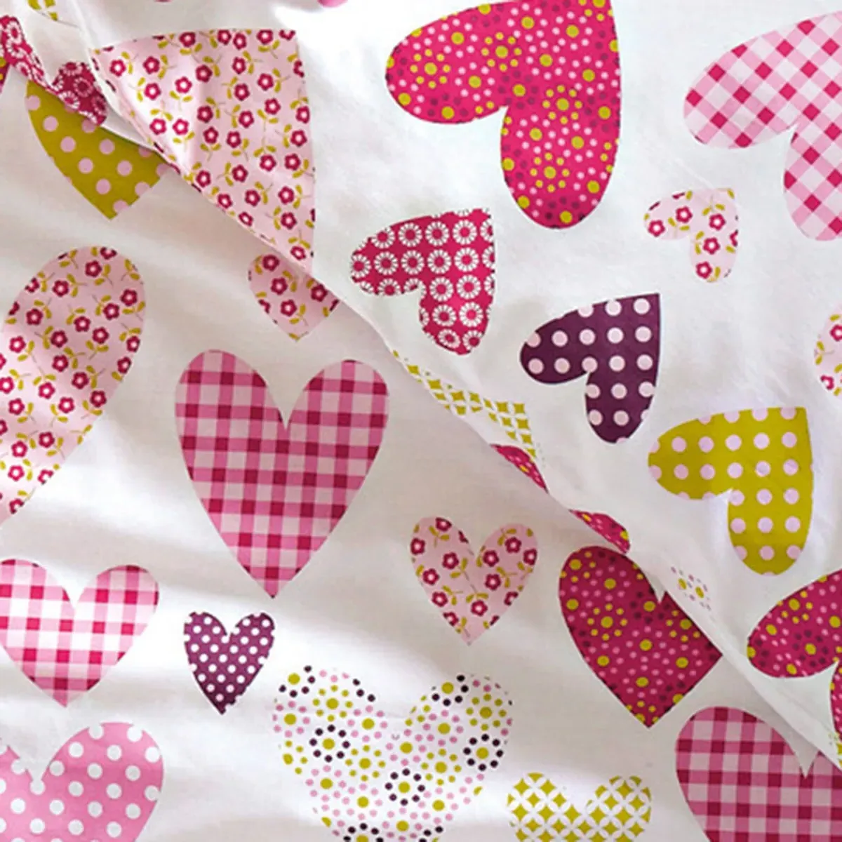 Coeur Liberté Child's Duvet Cover - White, Cotton alternate view